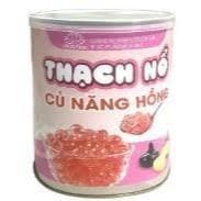 Hạt Nổ, Thạch Nổ Củ Năng Màu Hồng (Lon 850g) 4