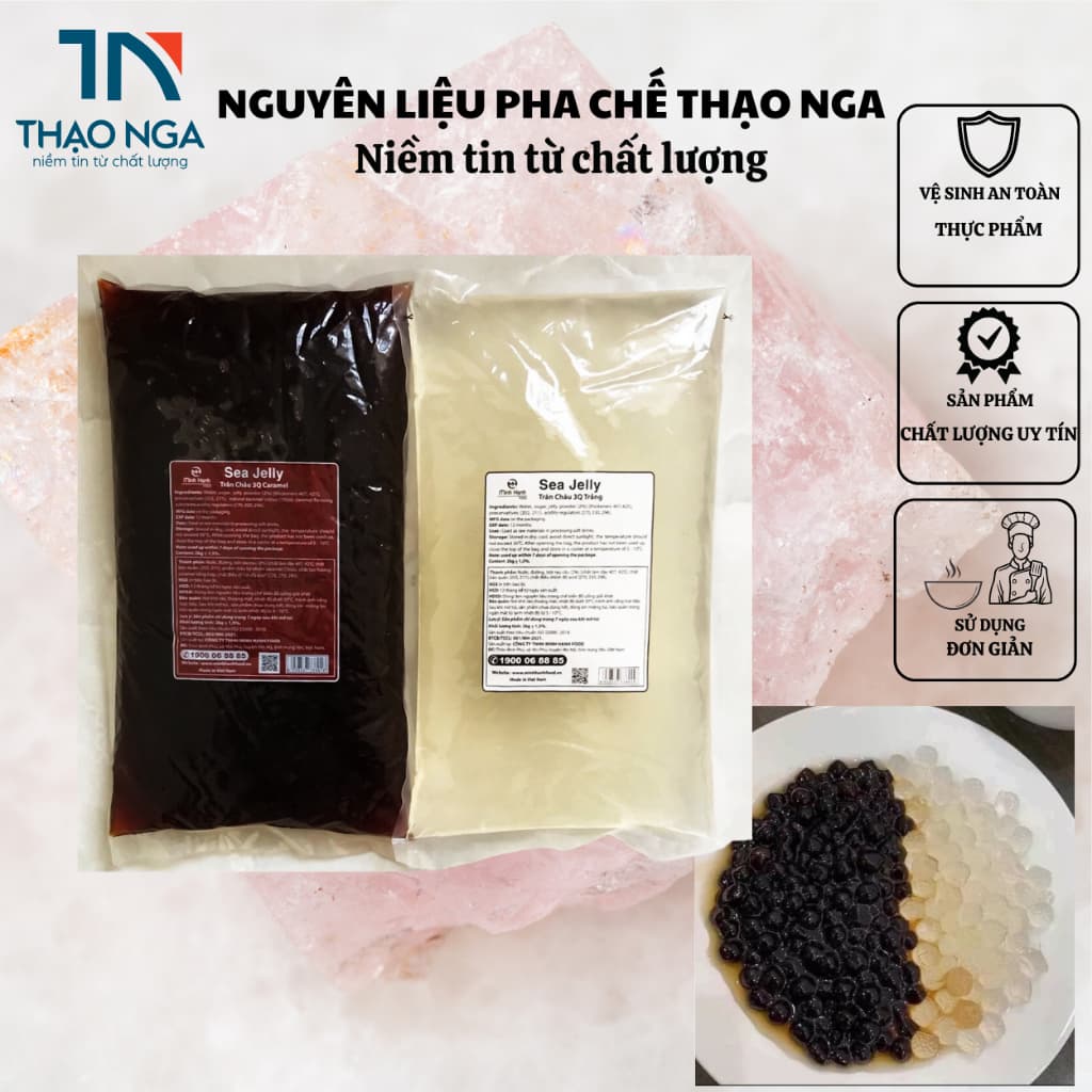 Trân châu 3Q SEA JELLY Minh hạnh (Trắng; Đen)