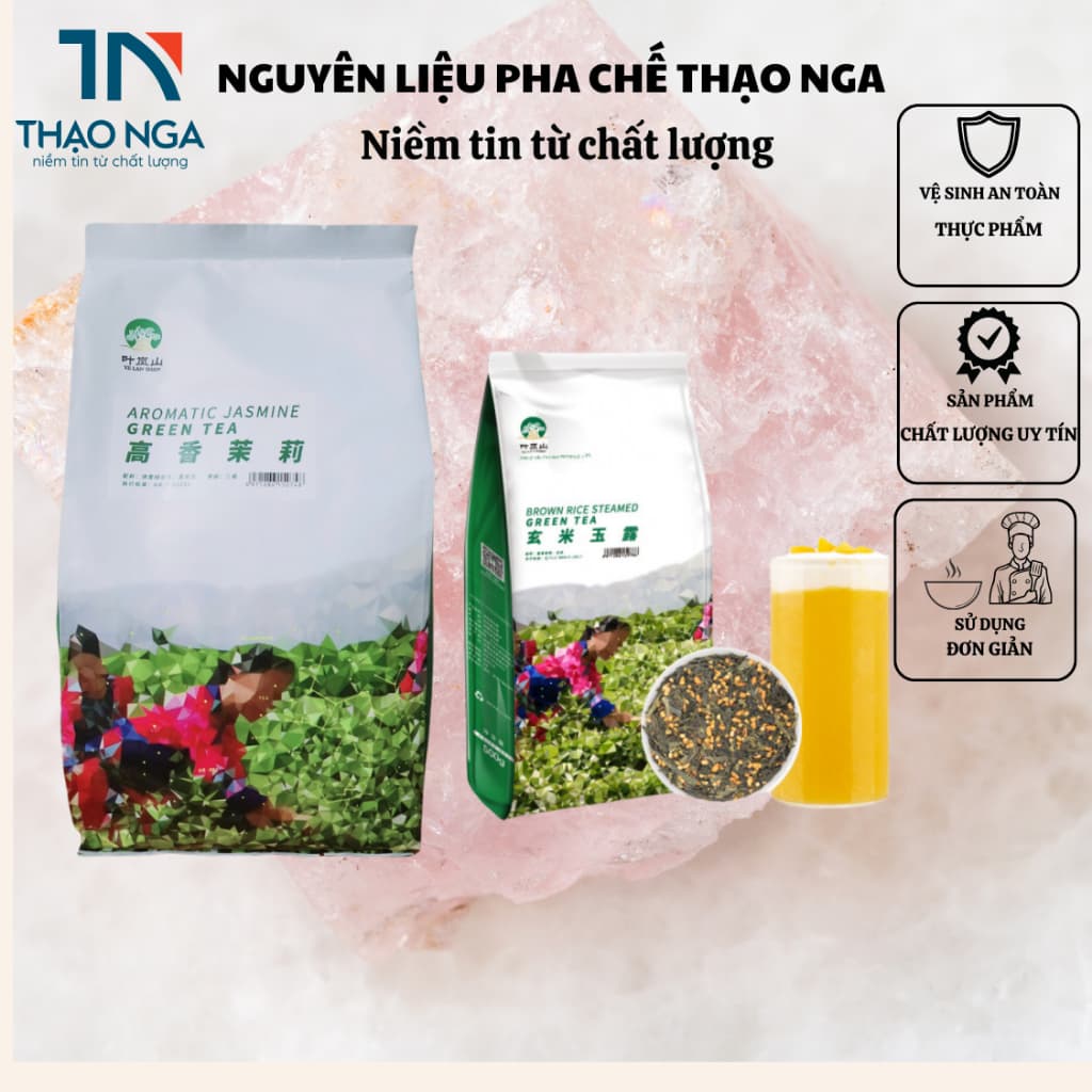 Trà Yelanshan 500gr (Trà xanh nhài, trà gạo, olong )