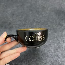 Ly kèm Bếp hâm nóng ,Cốc uống cafe 110ml + Tặng nến viên 5
