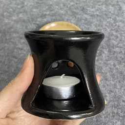 Ly kèm Bếp hâm nóng ,Cốc uống cafe 110ml + Tặng nến viên 4