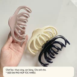 Kẹp Tóc Càng Cua NHÀ CÚ Size Lớn Hình Bầu Bamette 10 Răng Phong Cách Phụ Kiện Tóc Hàn Quốc 5965 3