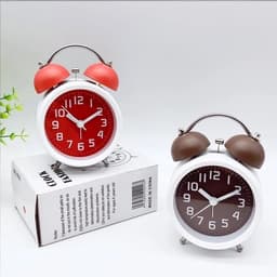 Đồng hồ báo thức cổ điển reo to bằng chuông cơ học cho học sinh sinh viên nhiều màu 4