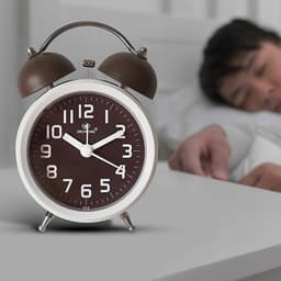 Đồng hồ báo thức cổ điển reo to bằng chuông cơ học cho học sinh sinh viên nhiều màu 6