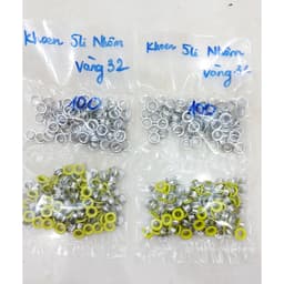 Khoen ore 5mm Bằng Nhôm bọc sơn Nhiều màu Túi 100 cái Không long đền Bấm giày bata, túi giấy, đồ thủ công 4