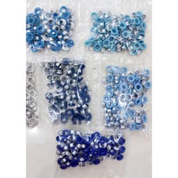 Khoen ore 5mm Bằng Nhôm bọc sơn Nhiều màu Túi 100 cái Không long đền Bấm giày bata, túi giấy, đồ thủ công 5