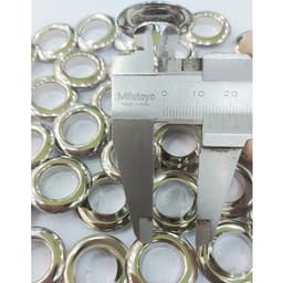 Khoen ore mắt cáo 14mm INOX không gỉ Màu bạc sáng bóng Khuy oze luồn quần áo, tạp dề, vải Phụ liệu may mặc 4