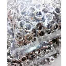 Khoen ore mắt cáo 8mm INOX không gỉ Màu bạc sáng bóng Khuy oze luồn quần áo, tạp dề, vải Phụ liệu may mặc 3