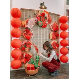 Sỉ mô hình bánh Chưng ,bánh Tét , Dưa Hấu bằng hộp Giấy gấp-trang trí Tết siêu đẹp 6