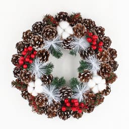 Set Vòng Nguyệt Quế Giáng Sinh, Noel, Vòng Treo Cửa Handmade, trang trí noel size 20cm, 30cm 7