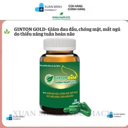 Viên uống hoạt huyết dưỡng não Bổ não Ginton , Giảm đau đầu, Chóng mặt, Mất ngủ ( chai 30 viên ) 1