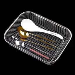 Rổ inox 304 đựng thực phẩm, đồ chiên rán đa năng 4