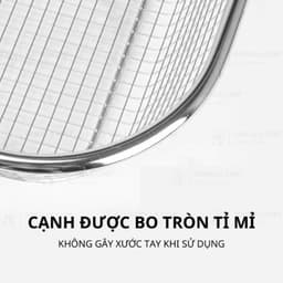Rổ inox 304 đựng thực phẩm, đồ chiên rán đa năng 6
