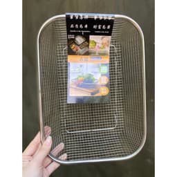 Rổ inox 304 đựng thực phẩm, đồ chiên rán đa năng 7