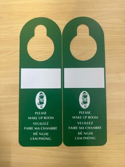 Combo 10 Thẻ treo cửa phòng khách sạn in thông tin tiện ích 4