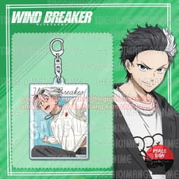 ( Mua 1 tặng 1 ) (SPORT) Móc khoá WIND BREAKER in hình anime mica trong acrylic chibi xinh xắn 3