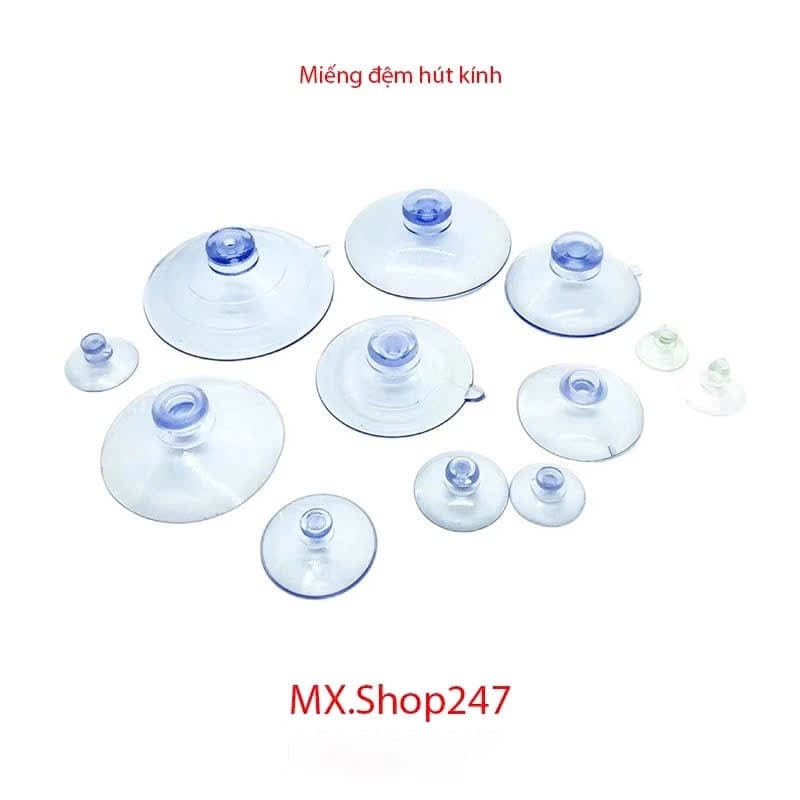 Miếng đệm hút kính trong suốt, nhiều cỡ