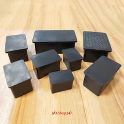 Đầu bịt ngoài cho sắt hộp, Nút cao su bịt chân bàn ghế, bịt đầu sắt hộp. 2