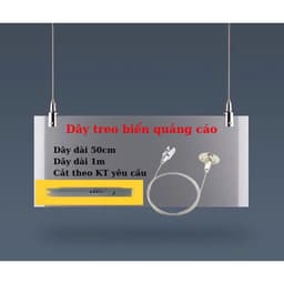 Kit thả trần, cáp treo biển quảng cáo, cáp thả trần, dây cáp treo đèn. 1