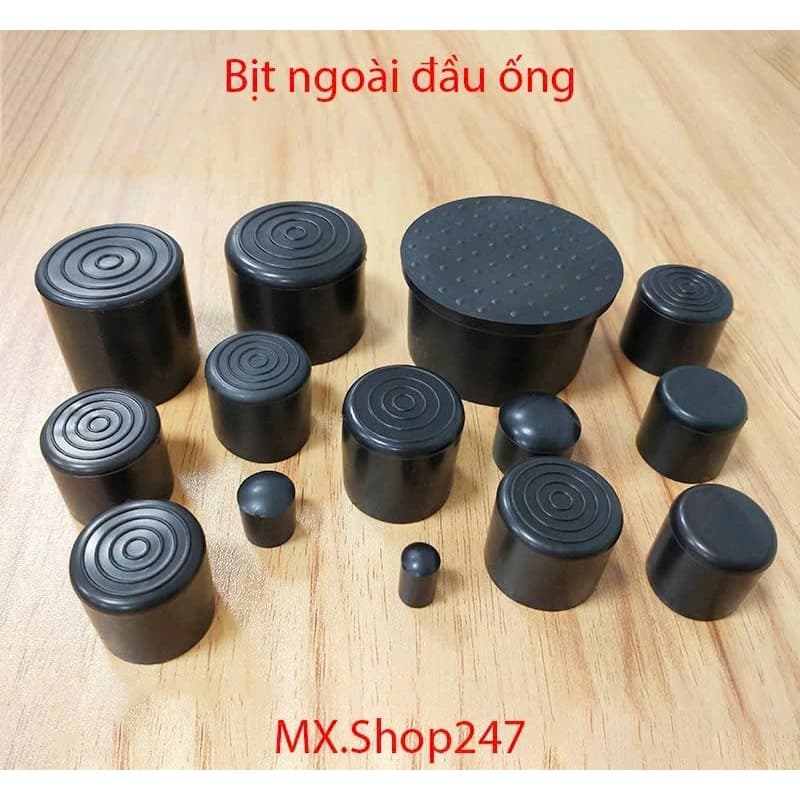 Đầu bịt ngoài ống sắt, nút bịt chân bàn ghế, bịt đầu ống sắt.