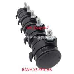 (Loại siêu tốt) BÁNH XE NHỰA REN 5F DÀNH CHO GHẾ, BÀN, TỦ. 1