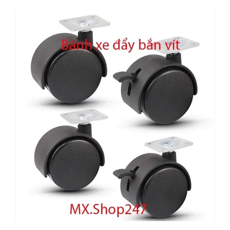 Bánh xe đẩy, Bánh xe hộc tủ, Bánh xe đa năng lắp đặt nội thất