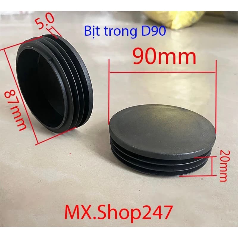 Nút bịt trong ống sắt phi 90, đầu bịt ống thép 90, đầu bịt ống inox 90