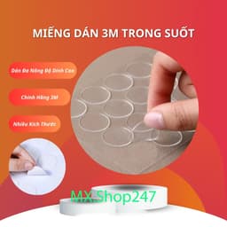10 Miếng Dán 3M Trong Suốt, Băng Keo 2 Mặt Dán Tường Tiện Lợi, Đa Năng 1
