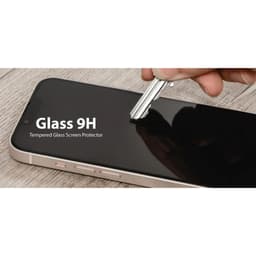 Miếng Dán Kính Cường Lực Trong Suốt SwitchEasy cho iPhone 16 Pro Max / 16 Pro, Viền Đen Mỏng, Chống Trày Xước 5