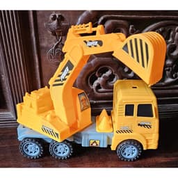 Đồ chơi Ô tô máy múc chạy bánh đà Bộ xe công trình Oto cỡ to cho bé 3