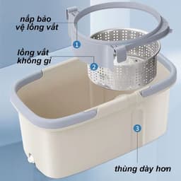 Máy Quét Nhà, Robot Hút Bụi Thông Minh Auto 2 -XFX012 và Bộ Lau Nhà Vuông Rotary Mop. LMS 9