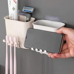 Kệ Nhựa Đựng Bàn Chải Đánh Răng Đa Năng Tiện Lợi Siêu Bền Đẹp 3