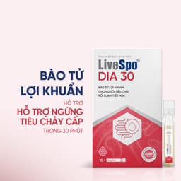 LiveSpo DIA 30 - Men vi sinh chứa bào tử lợi khuẩn giảm tiêu chảy cấp, rối loạn tiêu hóa (10 ống) 2