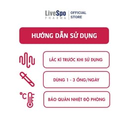 LiveSpo DIA 30 - Men vi sinh chứa bào tử lợi khuẩn giảm tiêu chảy cấp, rối loạn tiêu hóa (10 ống) 4