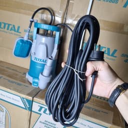 Máy bơm chìm nước sạch Total TWP64006 công suất 400W, đầu bơm tối đa 8m kèm công tắc phao 6