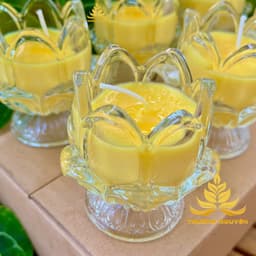 Hộp 12 Ly Nến Bơ Sen Nở, Nhiều Màu, An Toàn, Không Khói, Nến Bơ Thực Vật Cúng Dường,Thần Tài, Dâng Lễ Cháy 15H 5