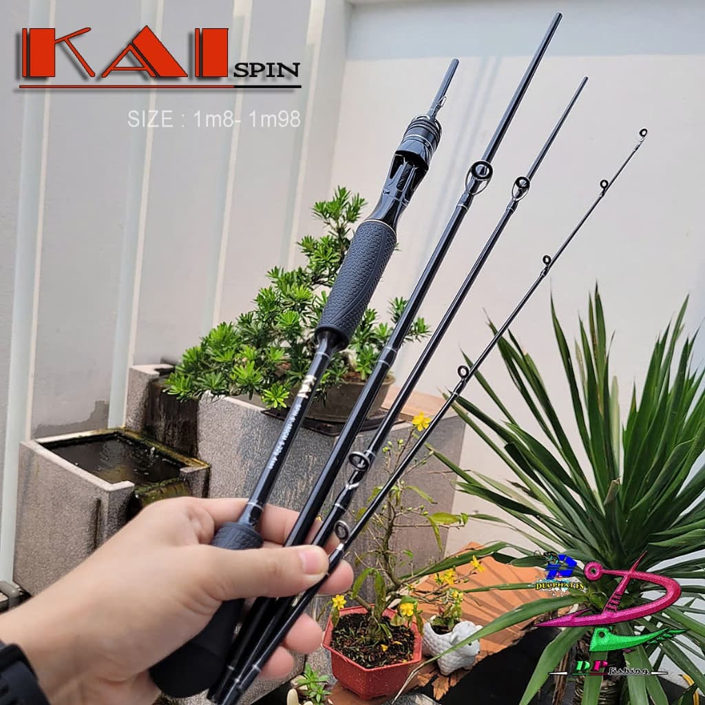 Cần câu lure 4 khúc CARBON du lịch,  KAI Spin