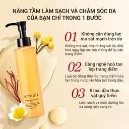 [SVIP] Dầu Tẩy Trang Và Làm Sạch Attenir 175ml Attenir Skin Clear Cleanse 5