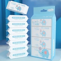 Combo 8 gói khăn ướt mini không mùi – Khăn vải không dệt 14x15 cm, dùng lau tay, mặt, sát khuẩn nhẹ 3