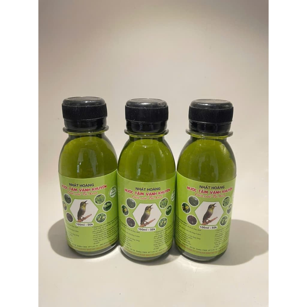 Nước Tắm chim Vành khuyên, nước tắm chim cảnh, Chiết xuất trà xanh 100ml, Sản phẩm của Hoàng Đại Ca