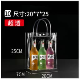 Sỉ 100 Túi Xách Bằng PVC Màu Trong Suốt Thời Trang 6