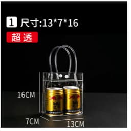 Sỉ 100 Túi Xách Bằng PVC Màu Trong Suốt Thời Trang 2