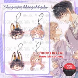 (mua 1 tặng 1) (BIỂU CẢM) Dây treo điện thoại VỤNG TRỘM KHÔNG THỂ GIẤU Tình Yêu Thầm Kín manhua in hình mica tiện lợi 1