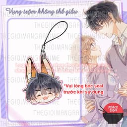 (mua 1 tặng 1) (BIỂU CẢM) Dây treo điện thoại VỤNG TRỘM KHÔNG THỂ GIẤU Tình Yêu Thầm Kín manhua in hình mica tiện lợi 4