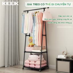 Giá/kệ Treo Quần áo Chữ A (2 Tầng) Thép Tỉnh điện và Kệ Treo Quần áo Bằng Gỗ Chữ A 1 Tầng/ 2 Tầng 3