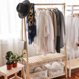 Giá/kệ Treo Quần áo Chữ A (2 Tầng) Thép Tỉnh điện và Kệ Treo Quần áo Bằng Gỗ Chữ A 1 Tầng/ 2 Tầng 9
