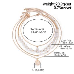 [Sẵn] Set 4 Vòng Cổ Nữ Layer Mặt Sò Ốc Biển Tự Nhiên Ocean Charm - Phụ Kiện Trang Sức Dây Chuyền 7