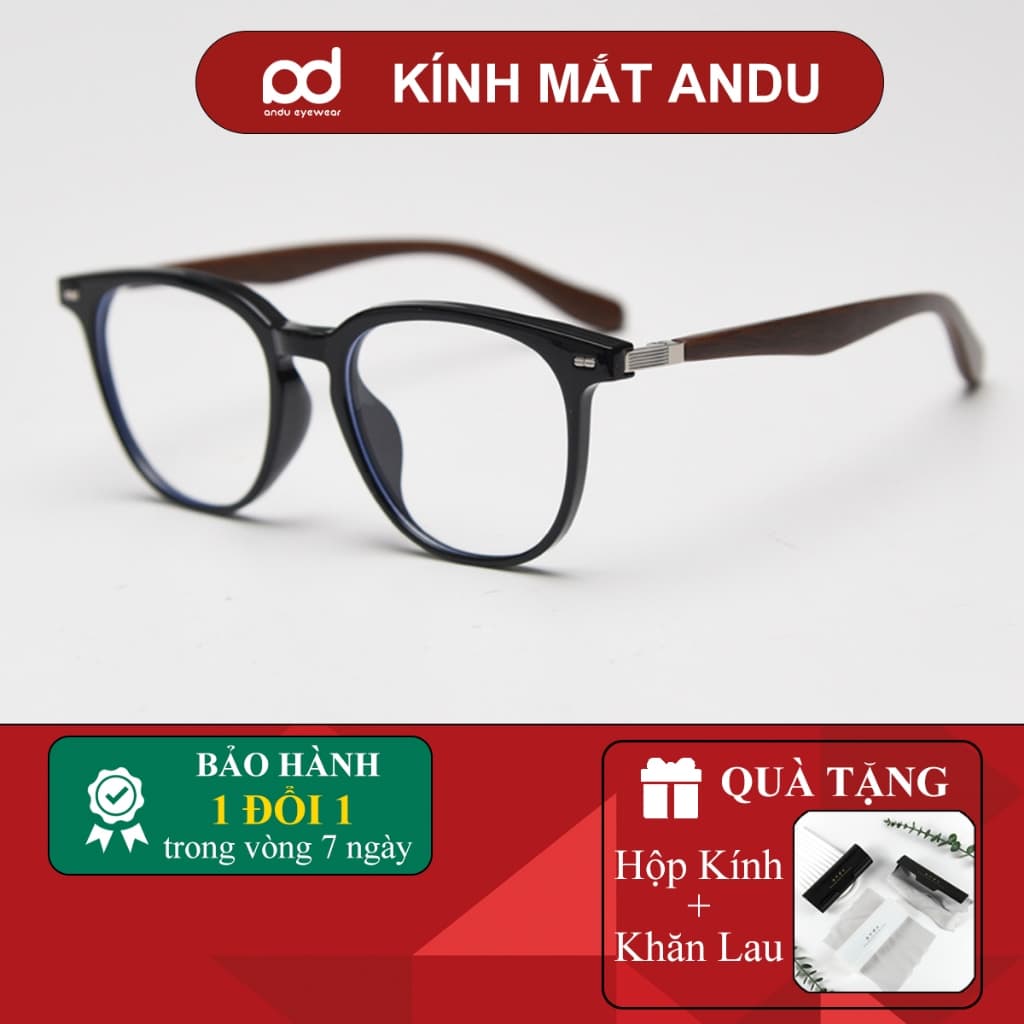 Gọng kính cận thời trang nam nữ NARO EYEWEAR dáng oval chống tia UV chất liệu nhựa cao cấp - 00AD366