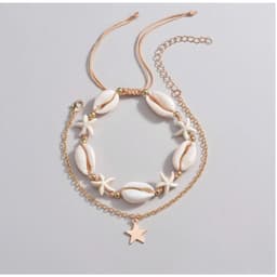 Set 2 Vòng Chân/Lắc Chân, Vòng Tay Ngôi Sao Vỏ Sò Unisex - Quà Tặng Vibe Ocean Charm, Có Sẵn, Phụ Kiện Nữ Đẹp 5