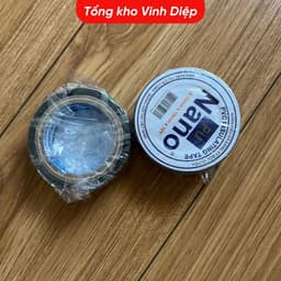 01 cuộn băng dính điện nano, băng keo điện bản 18mm dài 9 - 18m - Hàng loại 1 2